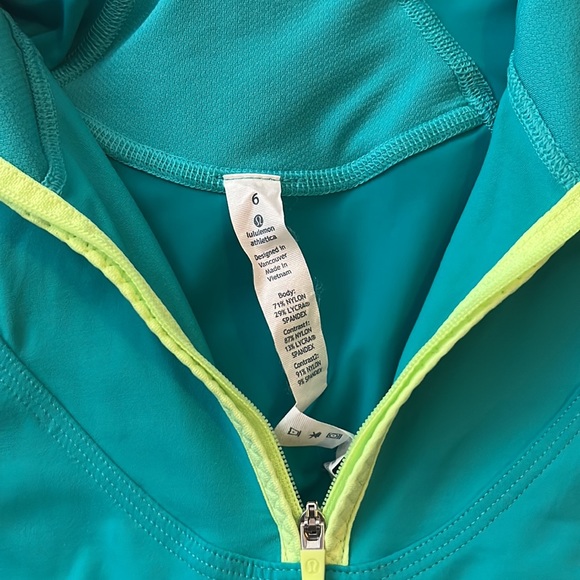 Lululemon Teal Pullover Jacket 6 - Picture 2 of 3